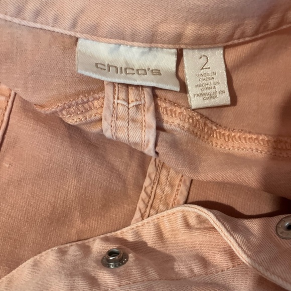 Chicos Stretch Denim Jacket Size large - Picture 6 of 12